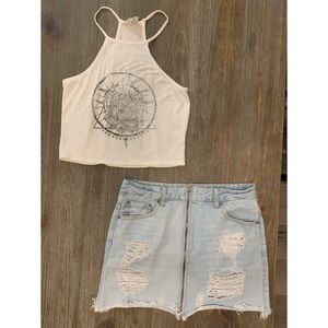 LA Hearts Crop Top